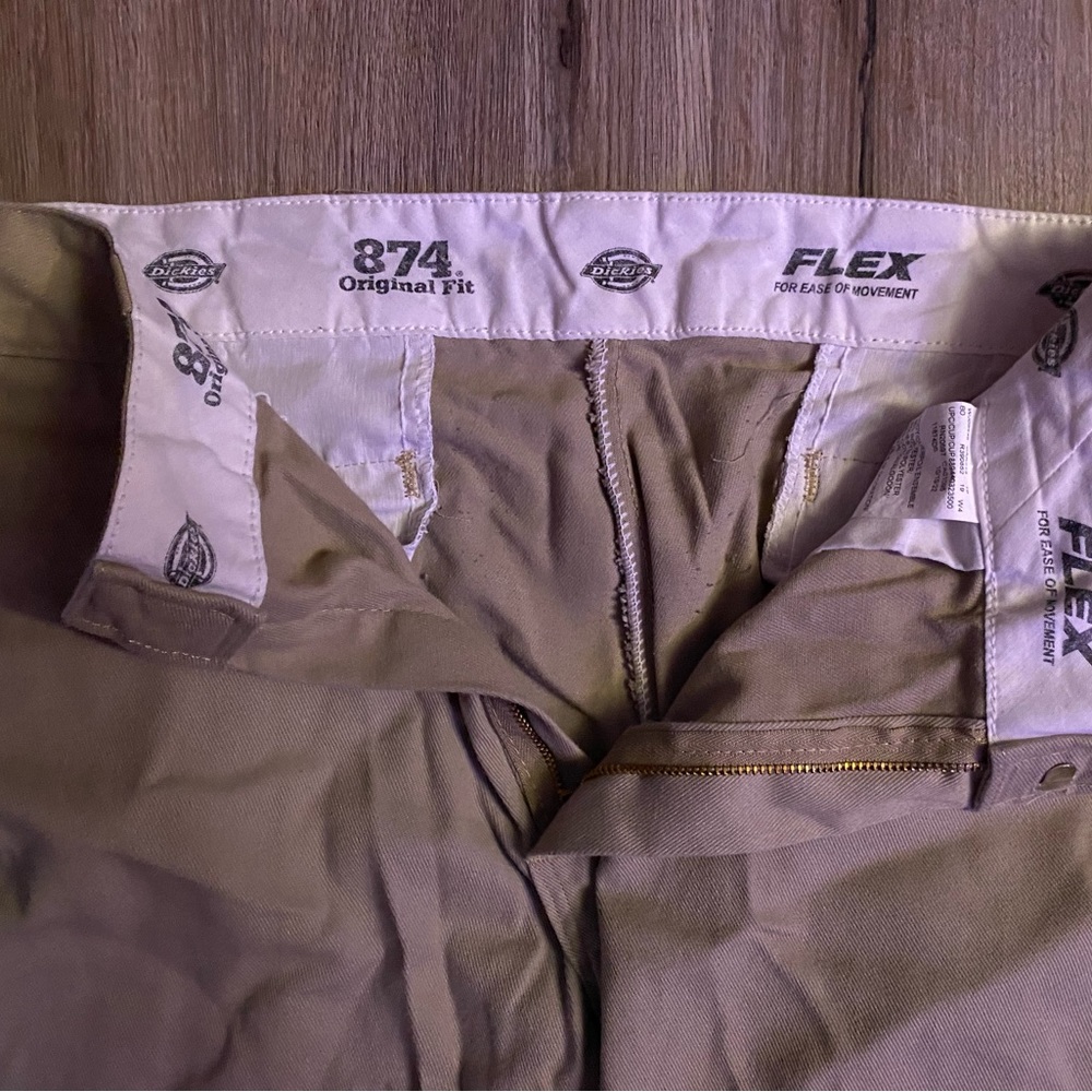 dickies 874 flex tan pants